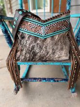 Load image into Gallery viewer, Turquoise Checkered Lighting Bolt Dutton-CC