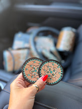 Load image into Gallery viewer, Floral Blossom Car Coaster- 2 Piece