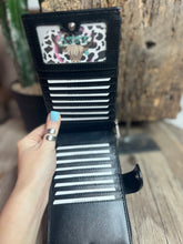 Load image into Gallery viewer, Pink Lighting Bolt and Checkers Long Wallet