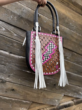 Load image into Gallery viewer, Pink Checkerboard Mini Tote