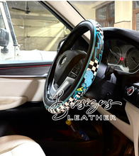 Load image into Gallery viewer, Turq Lighting Bolt Steering Wheel Cover