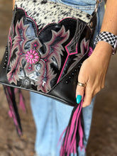 Load image into Gallery viewer, Pink Repurposed Boot Sage