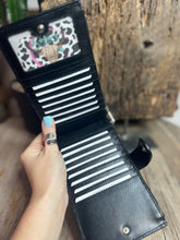 Load image into Gallery viewer, Pink Lighting Bolt and Checkers Long Wallet