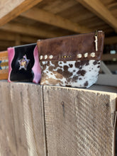 Load image into Gallery viewer, Cowhide Glam Pouch