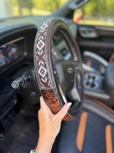 Load image into Gallery viewer, The Western Mosaic Dark Steering Wheel Cover 15β Standard