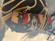 Load image into Gallery viewer, Red, White, and Blonde Boot Top Clutch