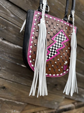Load image into Gallery viewer, Pink Checkerboard Mini Tote