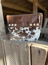 Load image into Gallery viewer, Cowhide Glam Pouch