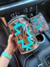 Load image into Gallery viewer, Aztec Tooled Leather Car Accessories Bundle 15” Standard