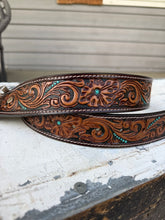 Load image into Gallery viewer, Blue Sky Tooled Belt
