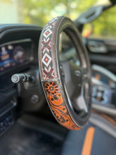Load image into Gallery viewer, The Western Mosaic Dark Steering Wheel Cover 15β Standard