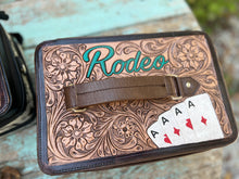 Load image into Gallery viewer, Lighter Brown Rodeo Double Decker Jewlery Case
