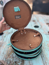 Load image into Gallery viewer, Round Double Decker Duo Case (jewelry and cosmetic)