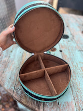 Load image into Gallery viewer, Round Double Decker Duo Case (jewelry and cosmetic)