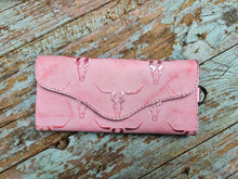 Load image into Gallery viewer, Pink Longhorn Regular Clutch Wallet
