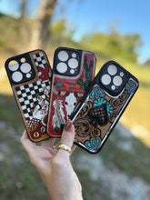 Load image into Gallery viewer, Tooled Checkers Bunny Phone Case