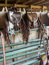 Load image into Gallery viewer, Mini Fringe Cowhide Backpack