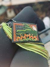 Load image into Gallery viewer, Cactus Green Longhorn Mini Wallet