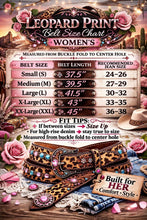 Load image into Gallery viewer, Pink Lighting Bolt Tooled Belt