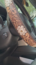 Load and play video in Gallery viewer, Neutral Floral Steering Wheel Cover