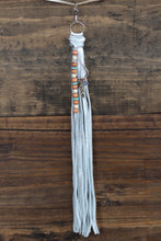 Load image into Gallery viewer, White Beaded Tassel Clip
