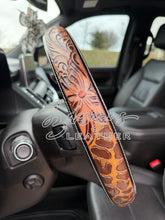 Load image into Gallery viewer, Neutral Leopard Floral Steering Wheel Cover
