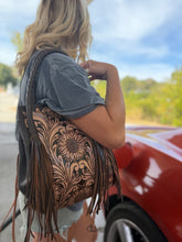 Load image into Gallery viewer, The Fringed Sunflower Bag

