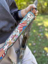 Load image into Gallery viewer, Patriot Longhorn Bloom Leather Carry Strap
