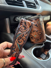 Load image into Gallery viewer, Sky Country Tooled Keychain
