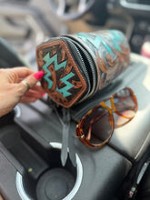 Load image into Gallery viewer, Aztec tooled Sunglass Case
