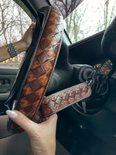 Load image into Gallery viewer, Neutral Checkered Tool Keychain
