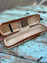 Load image into Gallery viewer, Carmel Leather Cowhide Hot Iron Travel Case
