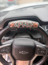 Load image into Gallery viewer, Turquoise Floral Oh Sheet Handle Cover
