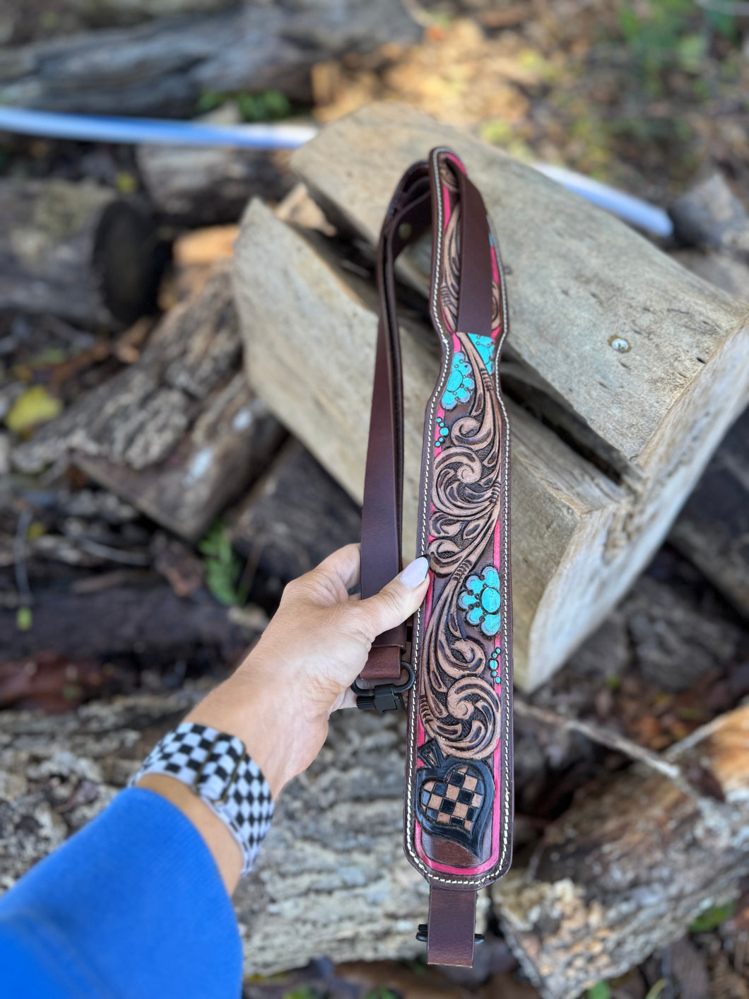 Spades Leather Carry Strap