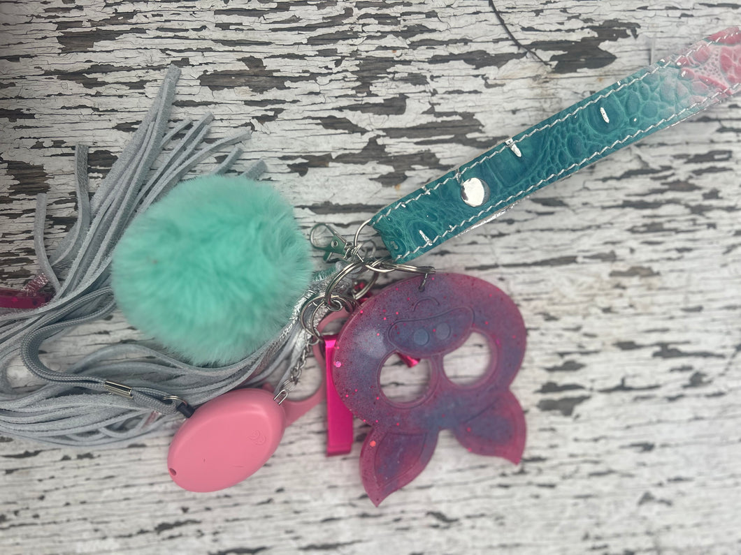 Cowgirl Safety Keychain