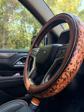 Load image into Gallery viewer, High Country Tooled Leather Car Accessories Bundle 15” Standard
