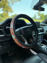 Load image into Gallery viewer, Spads Turq and Pink Steering Wheel Cover

