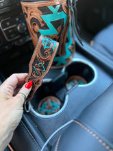 Load image into Gallery viewer, Aztec Tooled Leather Car Accessories Bundle 15” Standard
