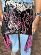 Load image into Gallery viewer, Pink Repurposed Boot Sage
