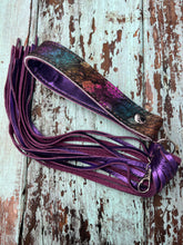 Load image into Gallery viewer, Purple Rainbow Cowgirl keychain

