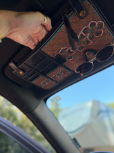 Load image into Gallery viewer, Floral Blossom Tooled Leather Car Accessories Bundle 15” Standard
