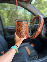 Load image into Gallery viewer, High Country Tooled Leather Car Accessories Bundle 15” Standard
