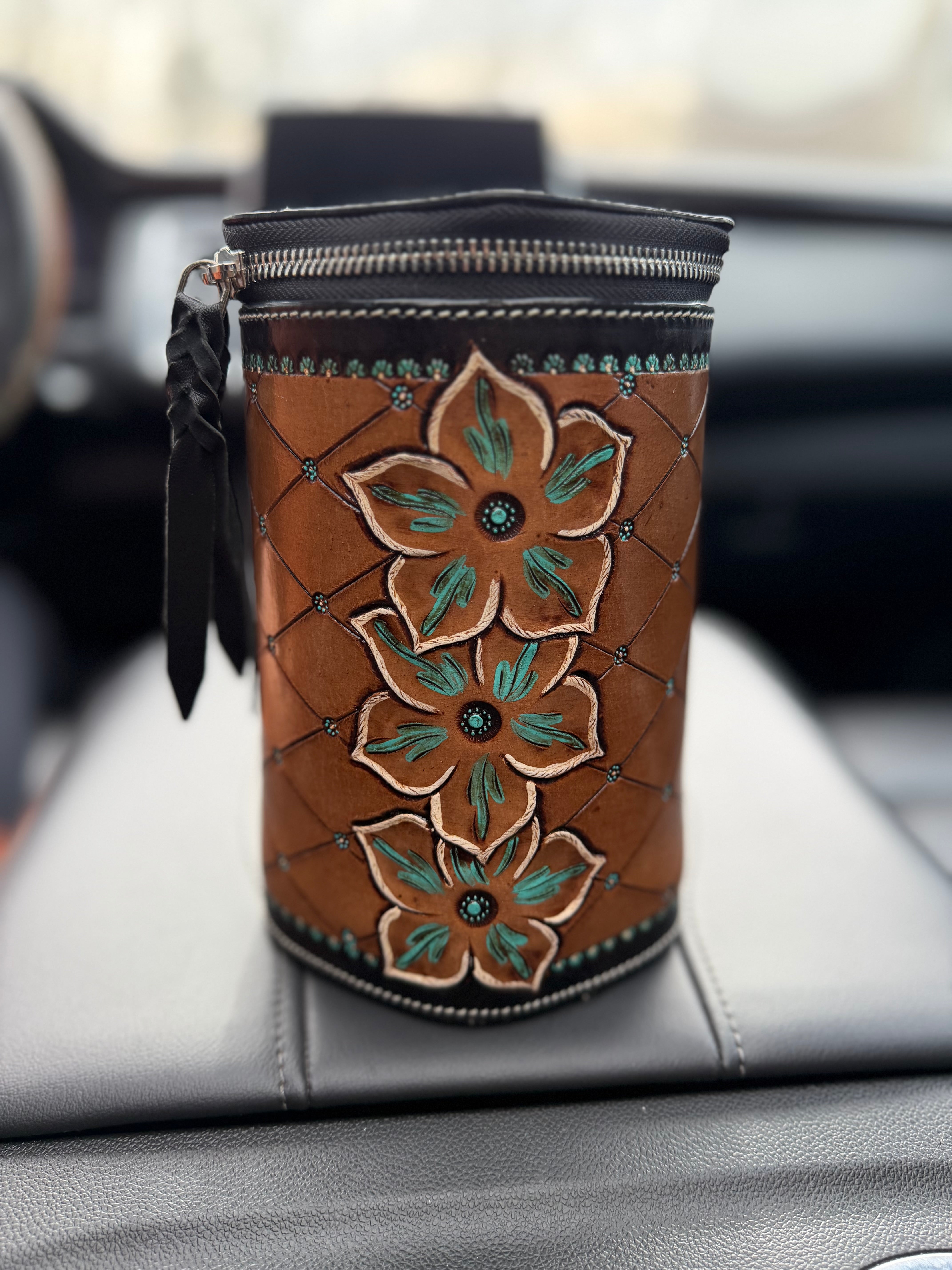 Floral Blossom Sunglass Case – L3 Designs Leather