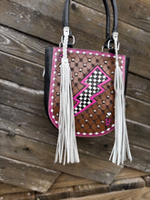 Load image into Gallery viewer, Pink Checkerboard Mini Tote
