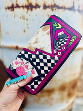 Load image into Gallery viewer, Pink Rocker Large Zippered Wallet
