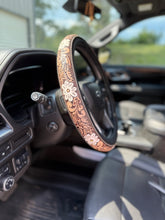 Load image into Gallery viewer, Neutral Floral Steering Wheel Cover (PRE-ORDER)
