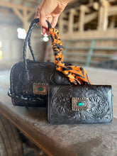 Load image into Gallery viewer, Midnight Western Bag + Matching Wallet Set
