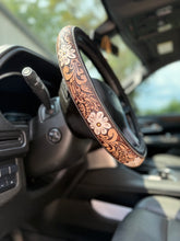 Load image into Gallery viewer, Neutral Floral Steering Wheel Cover (PRE-ORDER)
