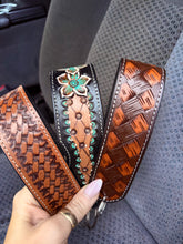 Load image into Gallery viewer, Floral Turquoise Tool Keychain
