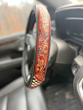 Load image into Gallery viewer, Roses After Dark Steering Wheel Cover
